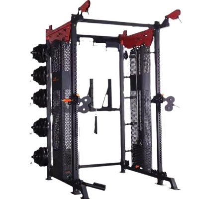 New Style Commercial Fitness Equipment Comprehensive Strength Training Smith Machine Multi-Function Station-Made Durable Metal