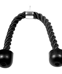 Steel Nylon Tricep Rope Comfortable Grip Heavy-Duty Cable Attachment for Gym Fitness Biceps Forearm Strength Training