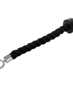Alternative view of Steel Nylon Tricep Rope Comfortable Grip Heavy-Duty Cable Attachment for Gym Fitness Biceps Forearm Strength Training